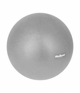 Mini piłka gimnastyczna do pilates rehabilitacyjna 25cm z pompką ręczną, kolor szary , REBEL ACTIVE Rebel LEC-RBA-3103-GY