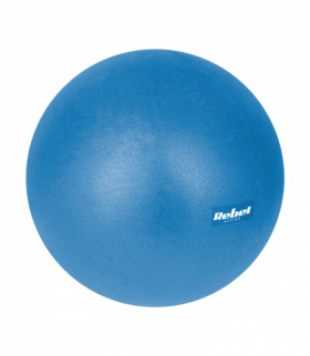 Mini piłka gimnastyczna do pilates rehabilitacyjna 25cm z pompką ręczną, kolor niebieski , REBEL ACTIVE Rebel LEC-RBA-3103-BL