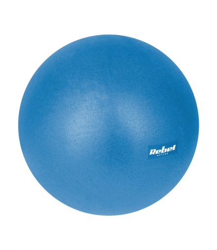Mini piłka gimnastyczna do pilates rehabilitacyjna 25cm z pompką ręczną, kolor niebieski , REBEL ACTIVE Rebel LEC-RBA-3103-BL