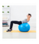 Piłka gimnastyczna rehabilitacyjna 75cm z pompką ręczną, kolor niebieski , REBEL ACTIVE Rebel LEC-RBA-3102-BL