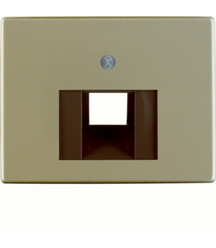 Arsys Płytka czołowa do gniazda przyłączeniowego UAE 1-krotnego, jasny brąz, metal Berker 14080001