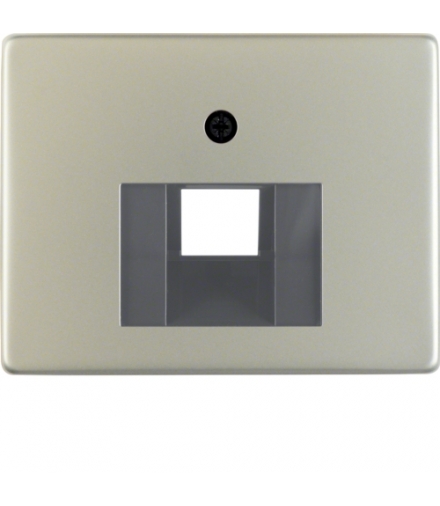 Arsys Płytka czołowa do gniazda przyłączeniowego UAE 1-krotnego, stal szlachetna nierdzewna Berker 14080004