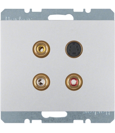 K.5 Gniazdo 3xCinch/S-Video, alu Berker 3315327003