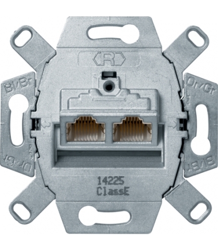 one.platform Mechanizm gniazda komputerowego UAE 2-kr (RJ45), ekranowane, kat.6, klasa E Berker 455501