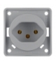 Integro Flow Gniazdo z uziemieniem "Szwajcaria" typ 13, szary, mat Berker 962492506