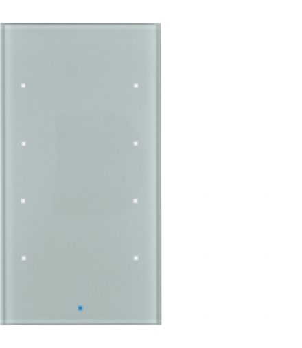 KNX TS Sensor dotykowy 4-krotny, szkło, alu