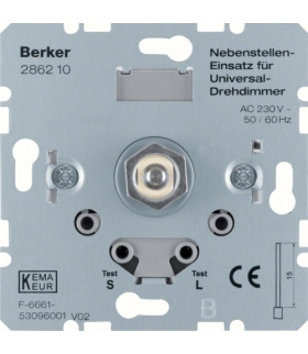 one.platform Rozszerzenie ściemniacza uniwersalnego z płynną regulacją, mechanizm Berker 286210