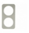 R.1 Ramka 2-krotna, stal szlachetna/biały Berker 10122114
