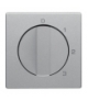 Q.x Płytka czołowa z pokrętłem do łącznika 3-pozycyjnego z pozycją zerową i nadrukiem, alu aksamit, lakierowany Berker 10966084