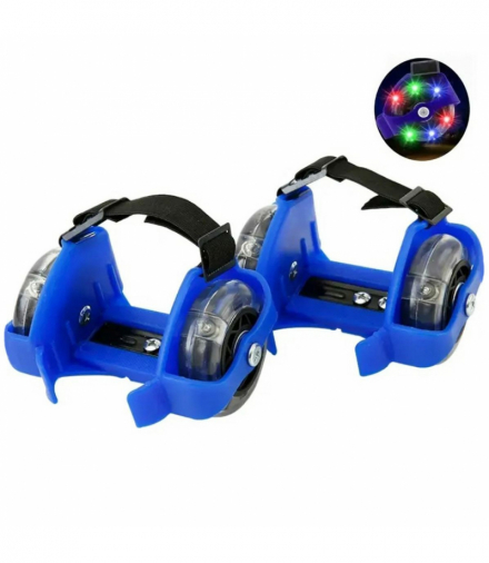 Wrotki rolki świecące na buty blue ATL AG234B