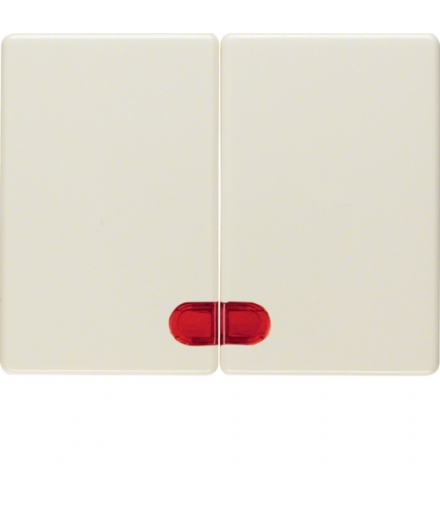 Arsys Klawisze z czerwoną soczewką, kremowy Berker 14370002