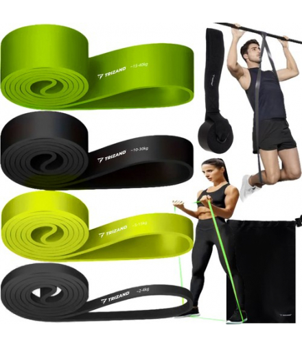 Zestaw gum do ćwiczeń 4szt. Trizand 24305 00024305