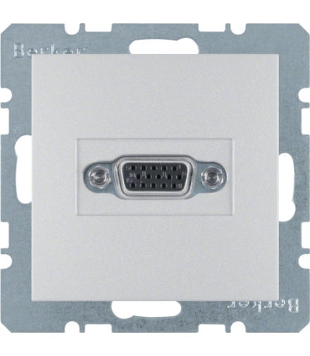 B.Kwadrat/B.7 Gniazdo VGA, alu, mat Berker 3315401404