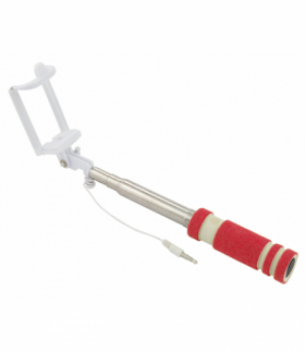 Monopod do selfie przewodowy mini czerwony Esperanza ESP-EMM118R