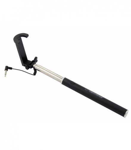 Monopod do selfie przewodowy czarny Esperanza ESP-EMM119K