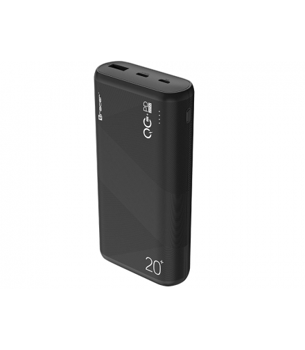 Power bank TRACER AMOS 20000mAh QC3.0-PD20W BK czarny TRACER TRABAT47094