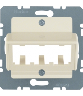 System płytek centralnych Płytka centralna do 3 MINI-COM Module, kremowy Berker 142702
