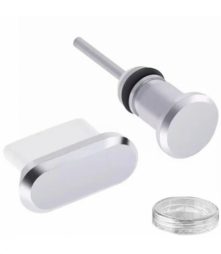 Zaślepka przeciw kurzowi usb-c 2szt silver ATL DA23A