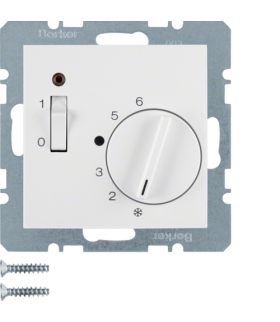 B.3/B.7 Reg. temp. pom. st. zw., el. centr., łącznikiem i diodą biały