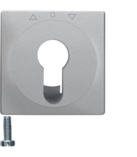 Q.x Płytka czołowa do łącznika żaluzjowego na klucz, alu aksamit, lakierowany Berker 15066084