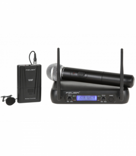 Mikrofon VHF 2 kanały WR-358LD (1 x mik. do ręki + 1x klip) Azusa LEC-MIK0142