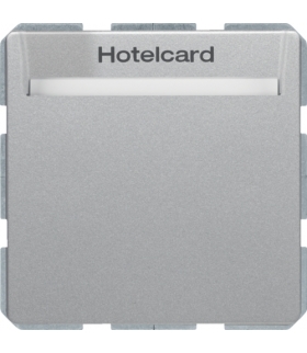 Q.x Łącznik przekaźnikowy na kartę hotelową, alu aksamit, lakierowany Berker 16406094