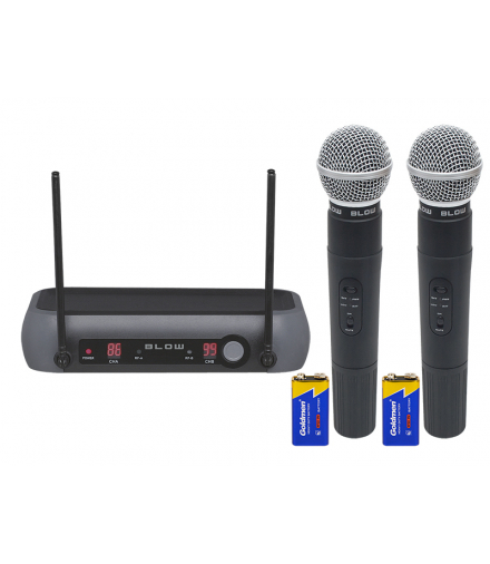 Mikrofon prm902 blow - bezprzewodowy - 2 mikrofony Blow 33-002