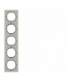 R.3 Ramka 5-krotna, stal szlachetna/czarny Berker 10152204