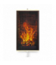 Grzejnik na podczerwień giętki panel grzewczy 430W TRIO wzór 1 kominek, wymiary 100x57cm z regulatorem TRIO CEN-70149