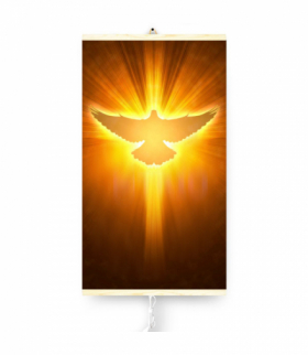 Grzejnik na podczerwień giętki panel grzewczy 430W TRIO wzór 12 gołąb, wymiary 100x57cm z regulatorem TRIO CEN-70158