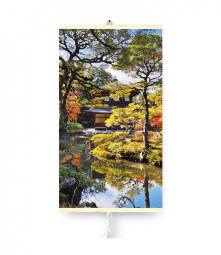 Grzejnik na podczerwień giętki panel grzewczy 430W TRIO wzór 16 ogród, wymiary 100x57cm z regulatorem TRIO CEN-70160