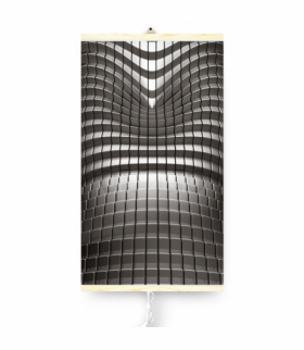 Grzejnik na podczerwień giętki panel grzewczy 430W TRIO wzór 7 abstrakcja, wymiary 100x57cm z regulatorem TRIO CEN-70154