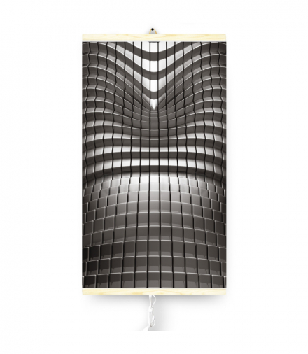 Grzejnik na podczerwień giętki panel grzewczy 430W TRIO wzór 7 abstrakcja, wymiary 100x57cm z regulatorem TRIO CEN-70154