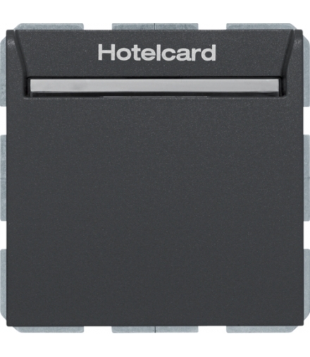B.Kwadrat Łącznik przekaźnikowy na kartę hotelową, antracyt, mat Berker 16409906