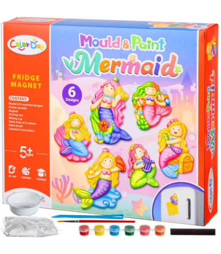 Magnesy DIY syrenki, tworzenie magnesów na lodówkę KRUZZEL 22433 00022433