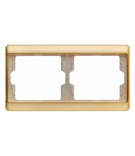 Arsys Ramka 2-krotna pozioma, złoty Berker 13640002