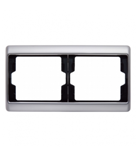 Arsys Ramka 2-krotna pozioma, stal szlachetna nierdzewna Berker 13640004