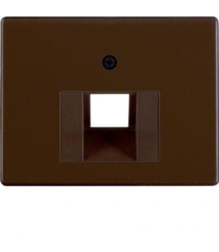 Arsys Płytka czołowa do gniazda przyłączeniowego UAE 1-krotnego, brązowy Berker 14070001