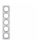 R.1 Ramka 5-krotna, alu/czarny Berker 10152184