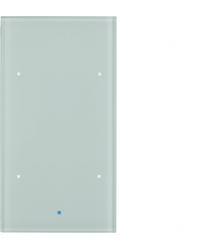 KNX TS Sensor dotykowy 2-krotny, szkło, białe
