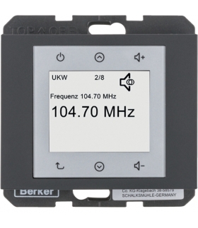 K.1 Radio Touch, antracyt mat Berker 28847006