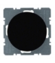 R.1/R.3 Zaślepka z płytką czołową czarny, połysk Berker 10092045