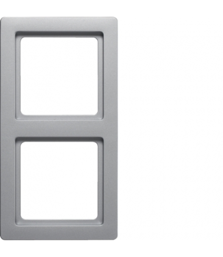 Q.1 Ramka 2-krotna, alu aksamit, lakierowany Berker 10126084