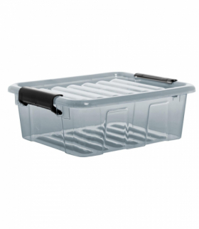 Pojemnik z pokrywą Plast Team Home Box 1,6L transparentny szary PLAST TEAM CEN-59940