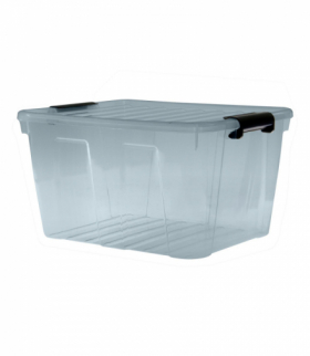 Pojemnik z pokrywą Plast Team Home Box 30L transparentny szary PLAST TEAM CEN-59946