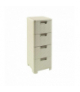 Regał z 4 szufladami Curver Style kremowy Curver CEN-46823