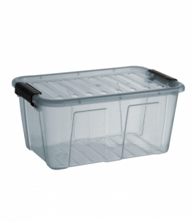 Pojemnik z pokrywą Plast Team Home Box 7,7L transparentny szary PLAST TEAM CEN-59943