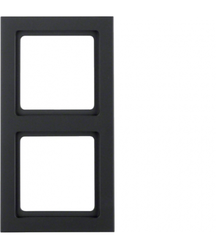 Q.3 Ramka 2-krotna, antracyt, aksamit Berker 10126096