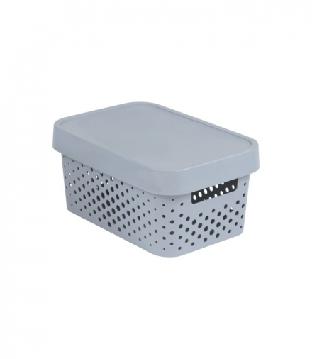 Pojemnik ażurowy z przykrywką Infinity 4,5L szary Curver CEN-46868