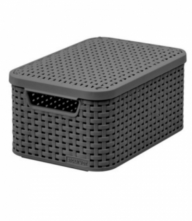 Koszyk z pokrywą Curver Rattan Style S ciemny szar Curver CEN-46817